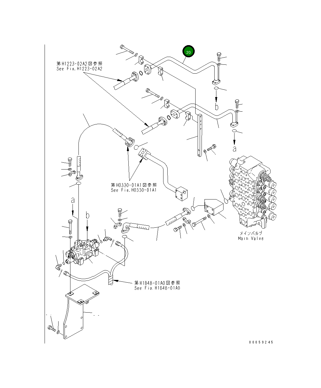Трубка 209-62-43480 Komatsu