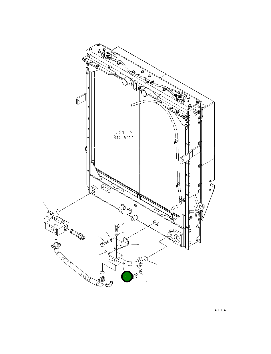 Трубка 425-03-33821 Komatsu