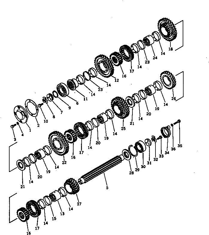 Шестерня 144-14-55180 Komatsu