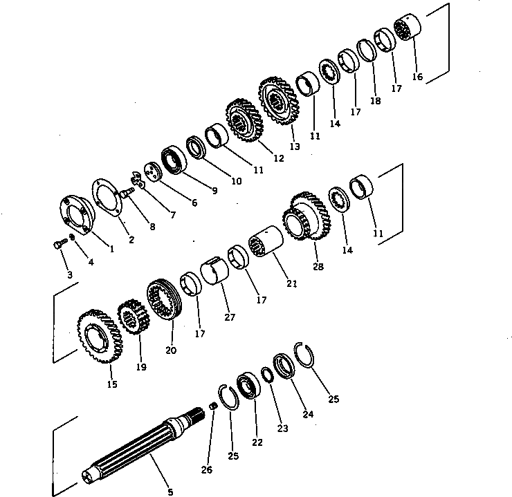 Шестерня 144-14-17520 Komatsu
