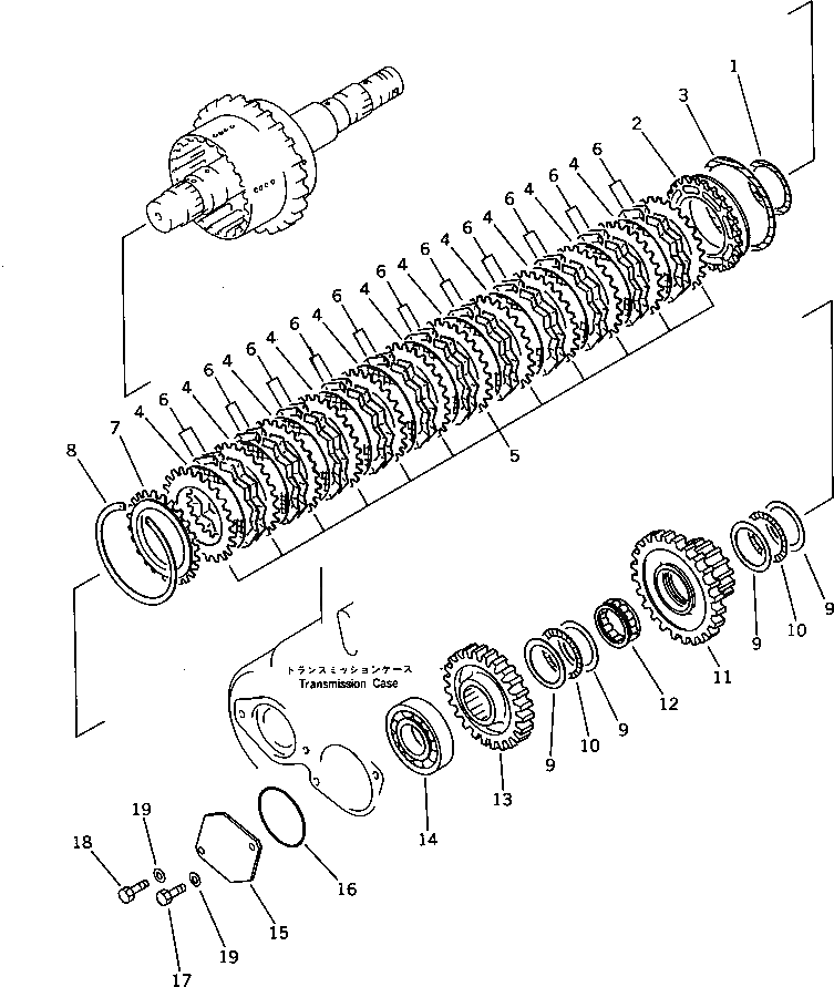 Шестерня 419-15-13140 Komatsu