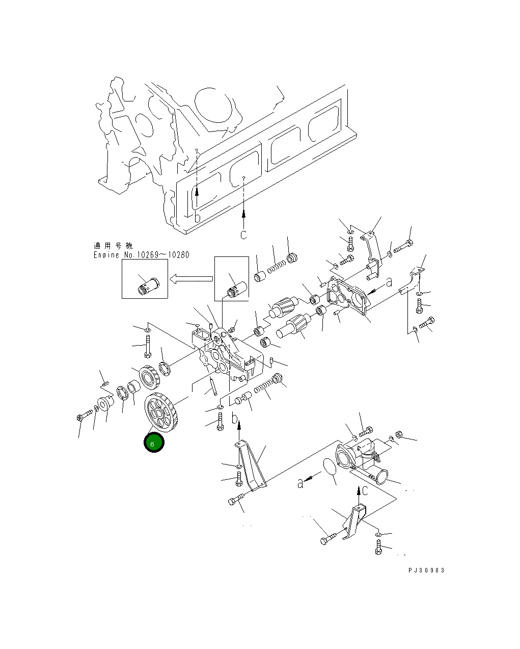 Шестерня 6164-51-1510 Komatsu