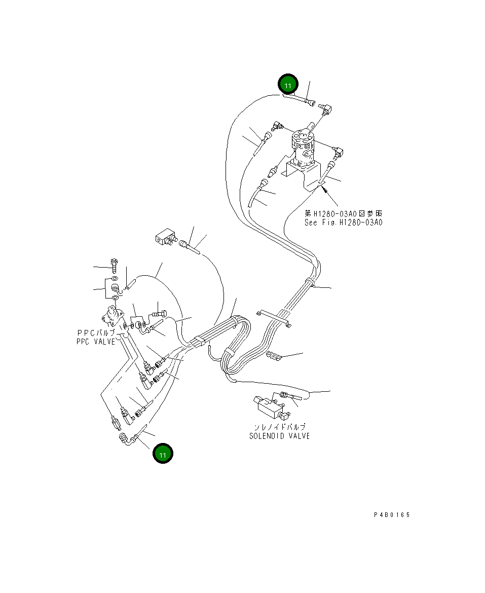 Шланг 20Y-62-23760 Komatsu