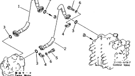 Шланг 07097-00609 Komatsu