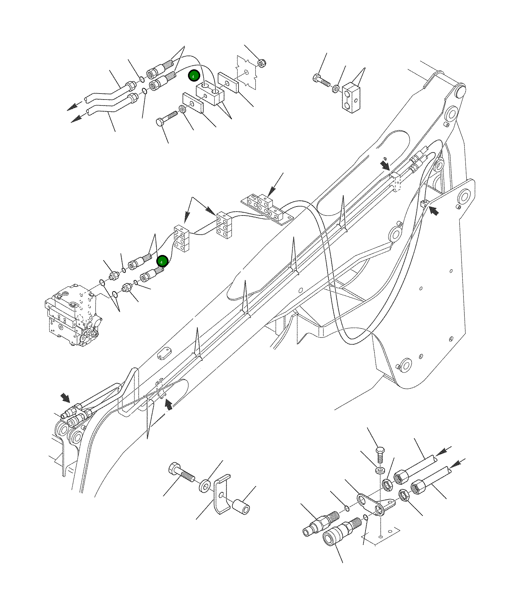 Шланг 37B-62-15220 Komatsu