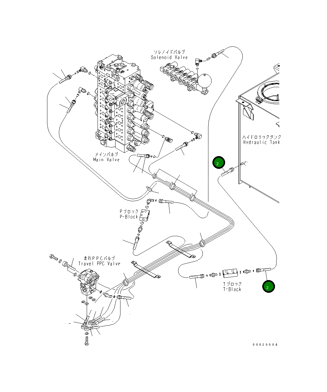 Шланг 208-62-KB180 Komatsu