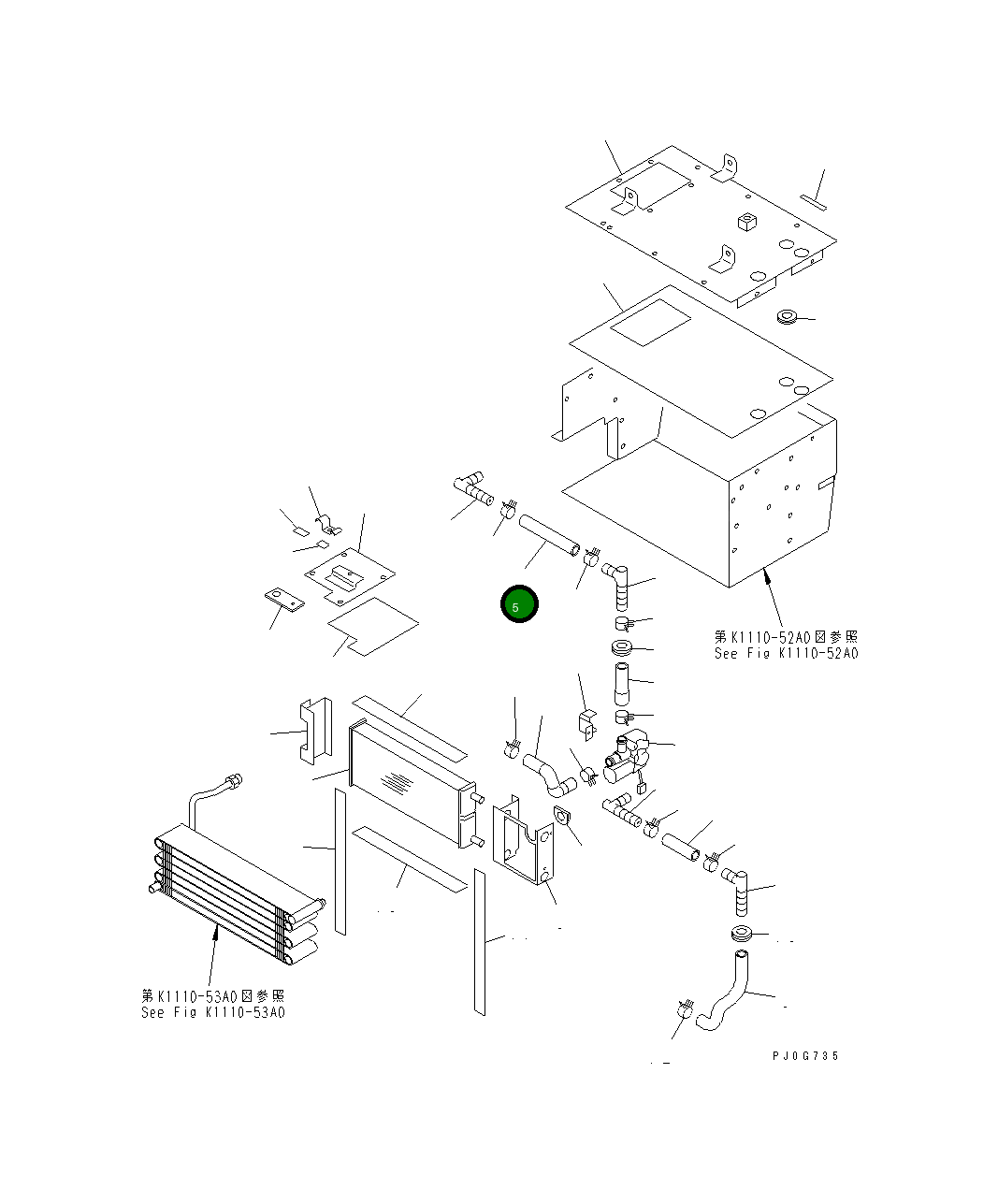 Шланг TW7013-4050 Komatsu