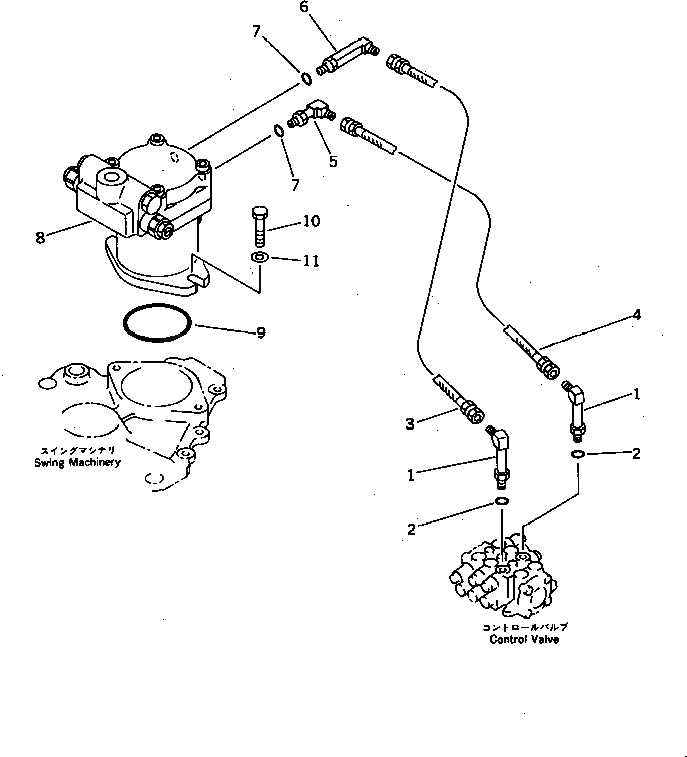 Шланг 20T-62-31450 Komatsu