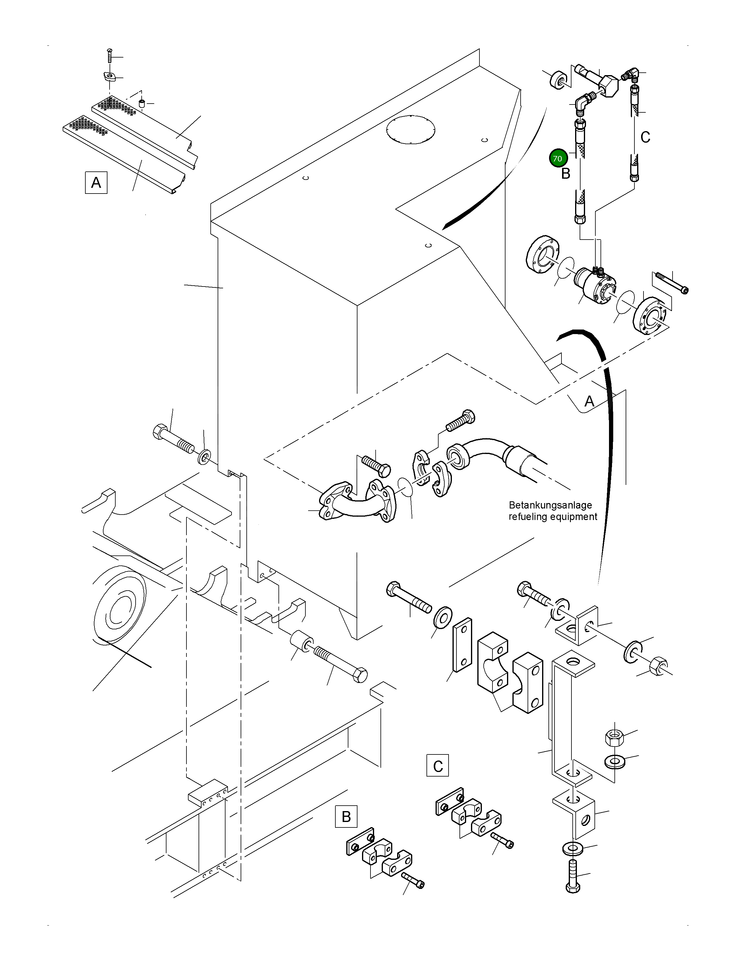 Шланг DN12 518 539 98 Komatsu