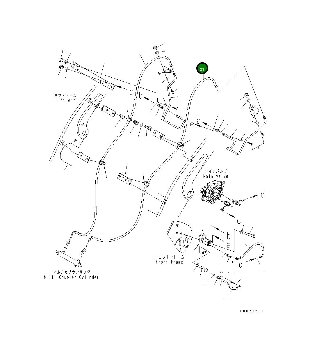 Шланг,L.H. 417-T90-3332 Komatsu