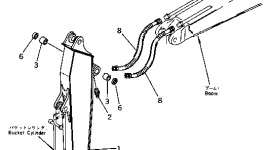 Шланг 07123-20615 Komatsu