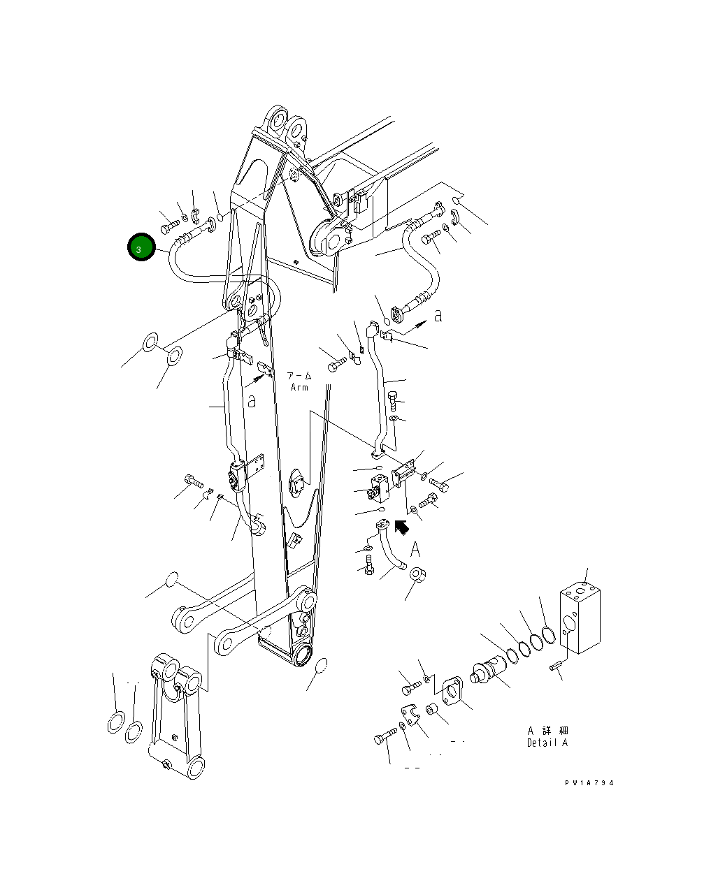 Шланг 07097-21215 Komatsu