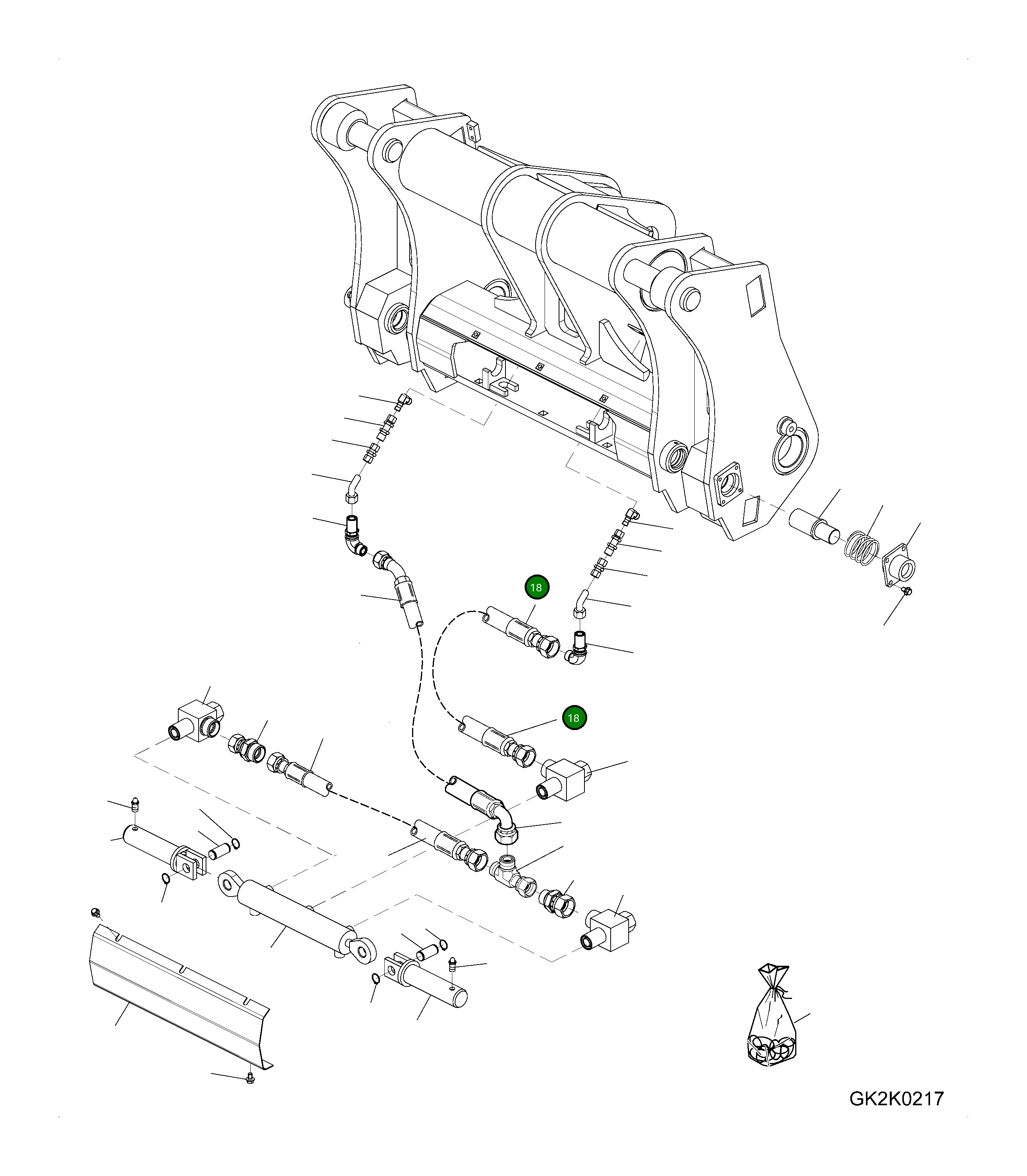 Шланг 418-71-H0P11 Komatsu