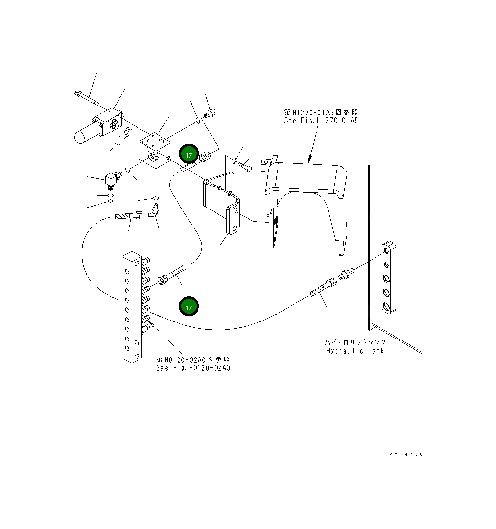Шланг 22U-62-23880 Komatsu