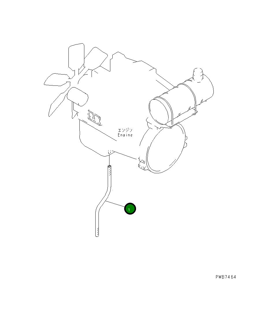 Шланг 07286-01690 Komatsu