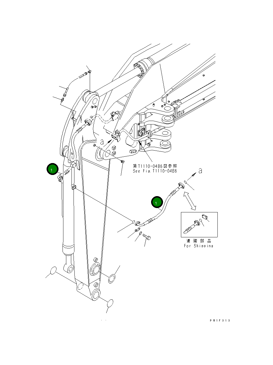 Шланг 07073-31018 Komatsu
