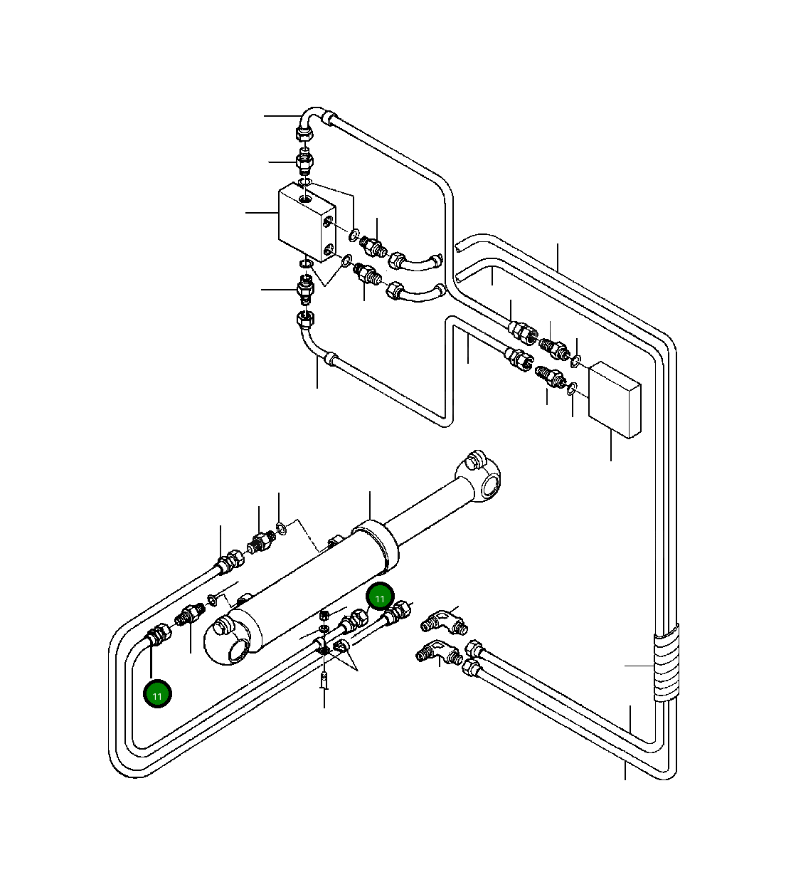Шланг 1438 622 H1 Komatsu