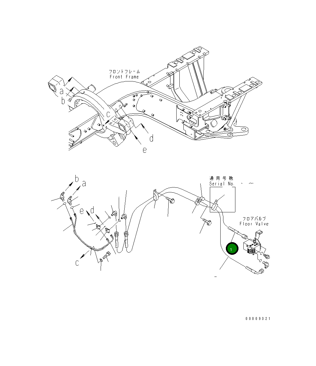 Шланг 07626-00222 Komatsu