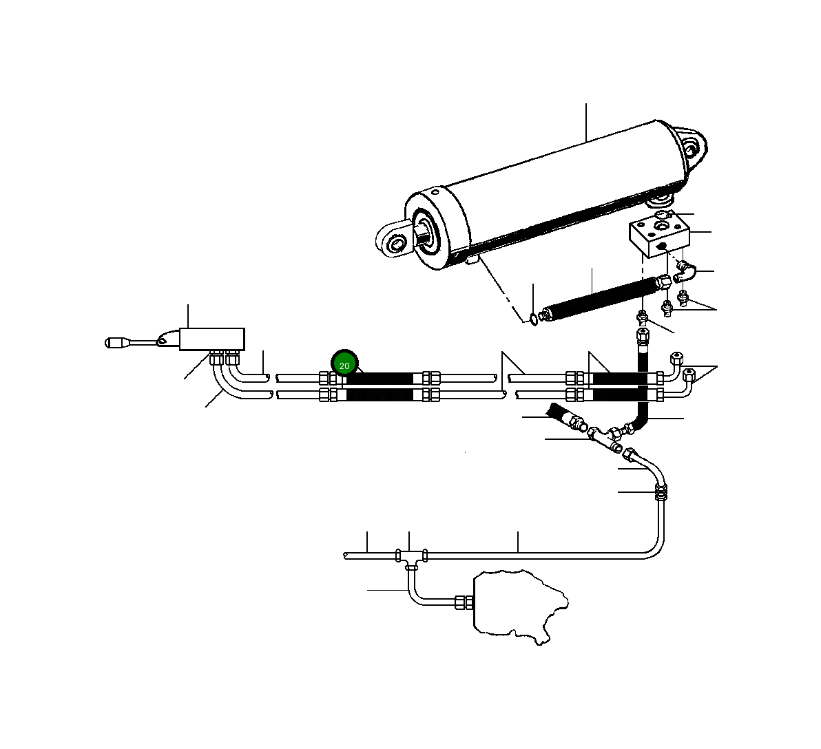 Шланг 63 216 A Komatsu