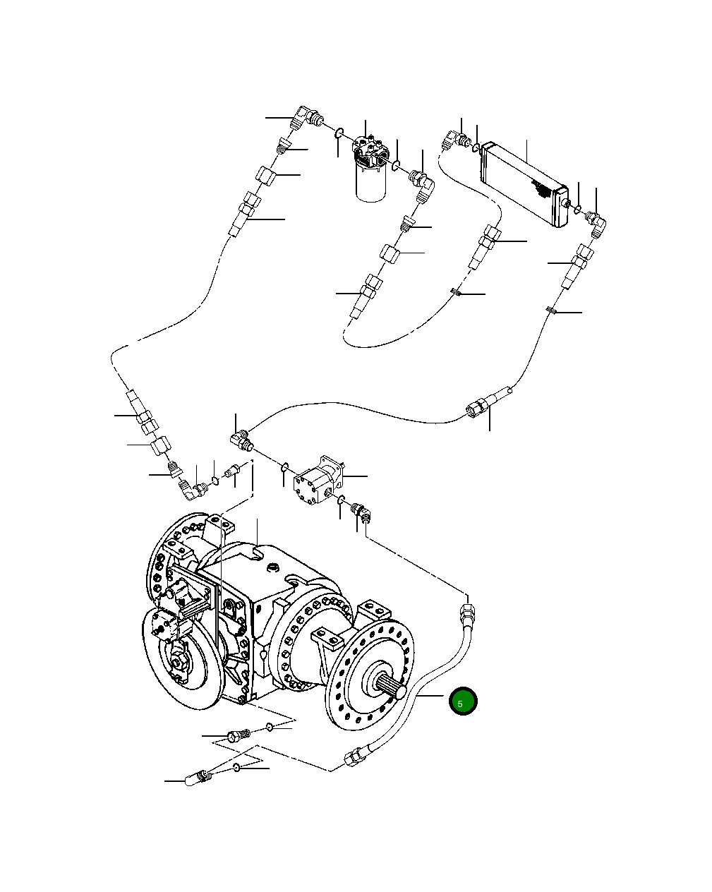 Шланг 1436 329 H1 Komatsu
