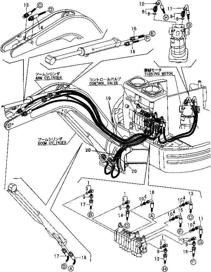 Шланг YM172186-78520 Komatsu