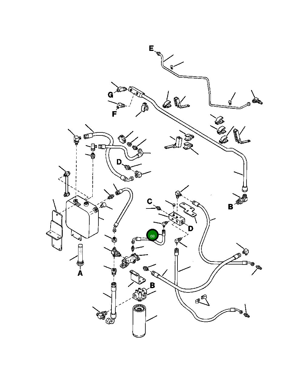 Шланг HA 6 978 Komatsu