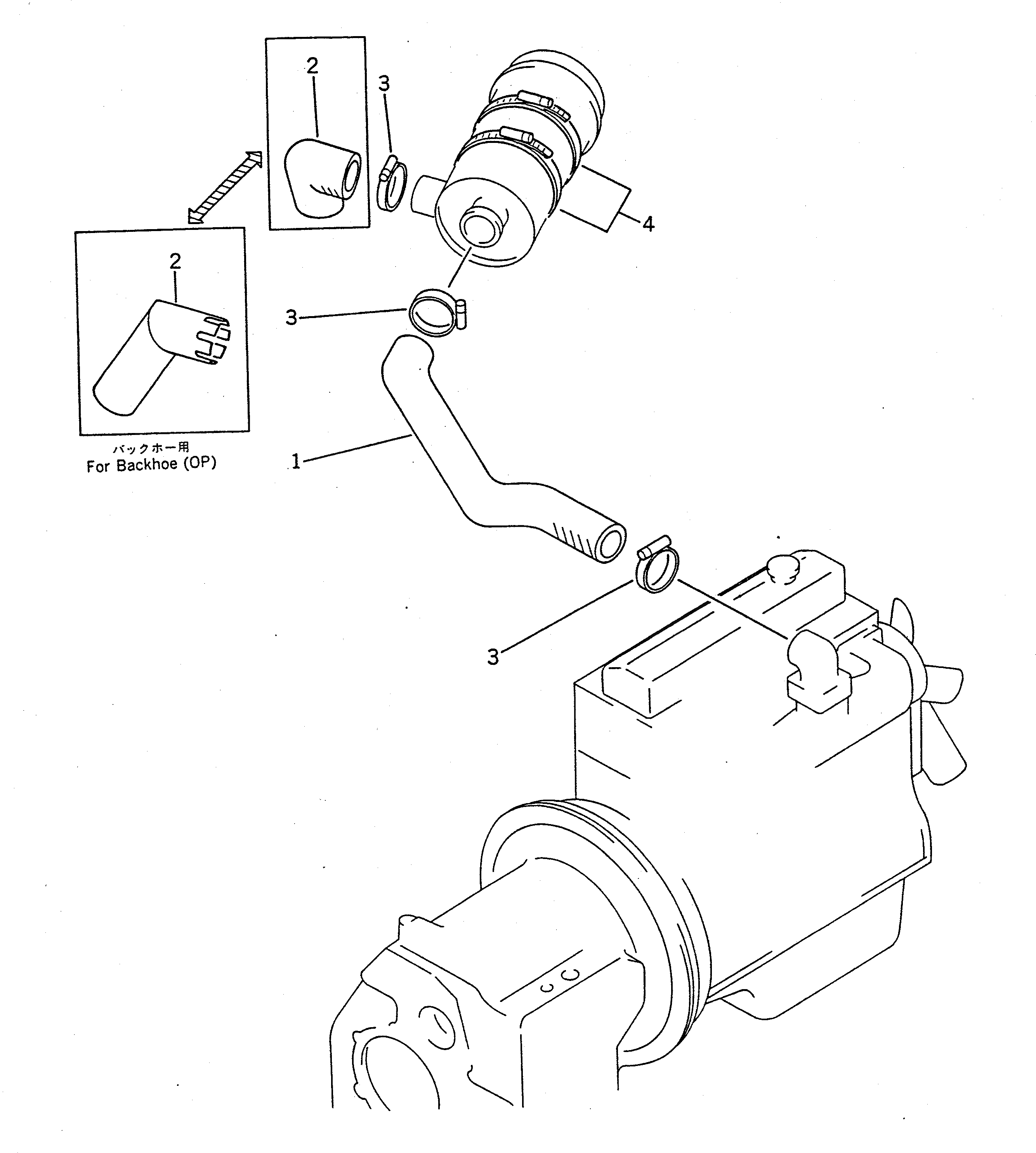 Шланг 361-01-14140 Komatsu