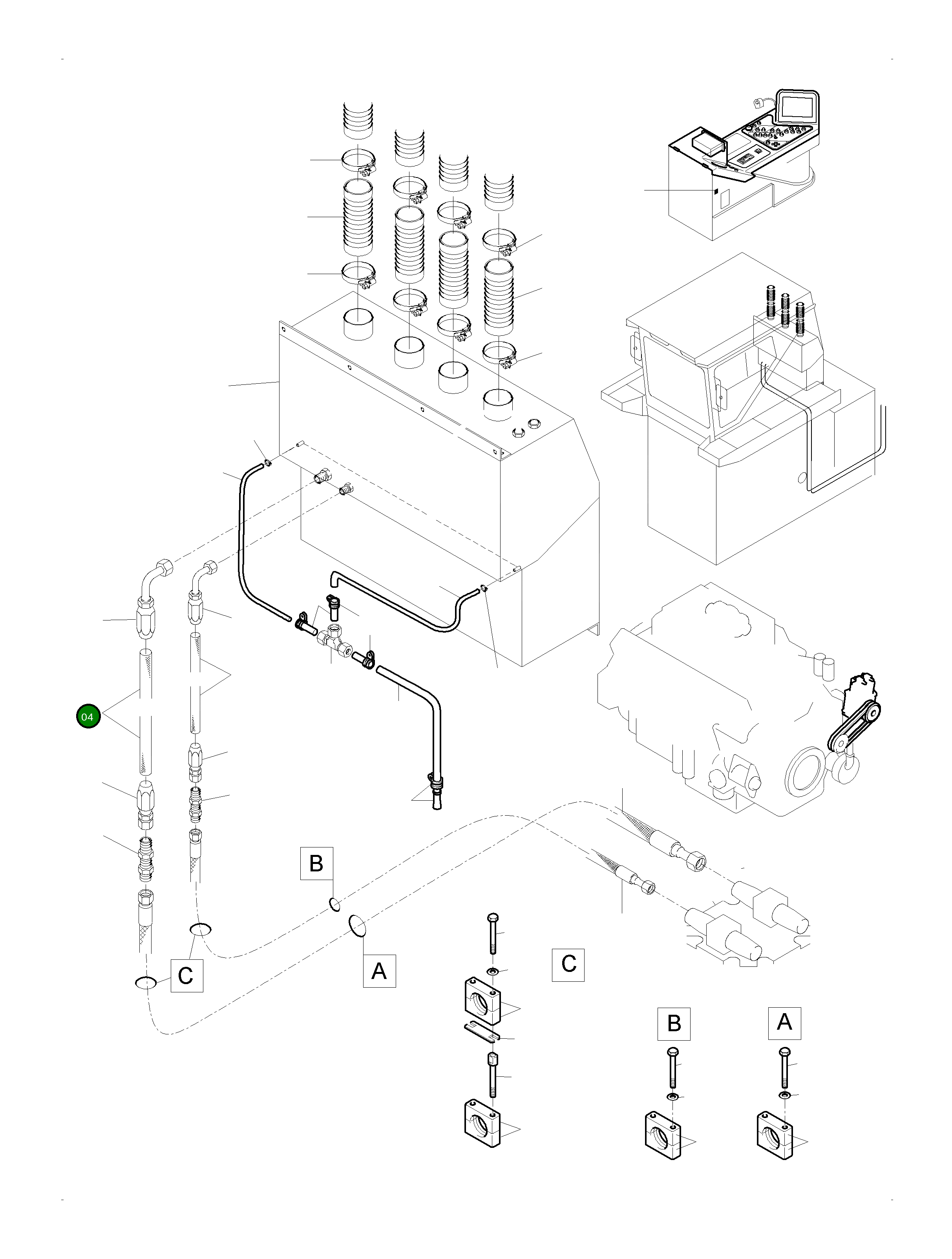 Шланг 12 769 575 73 Komatsu