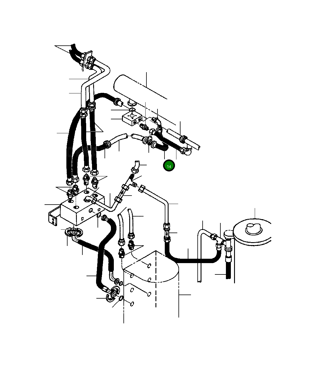 Шланг 127 049 Komatsu