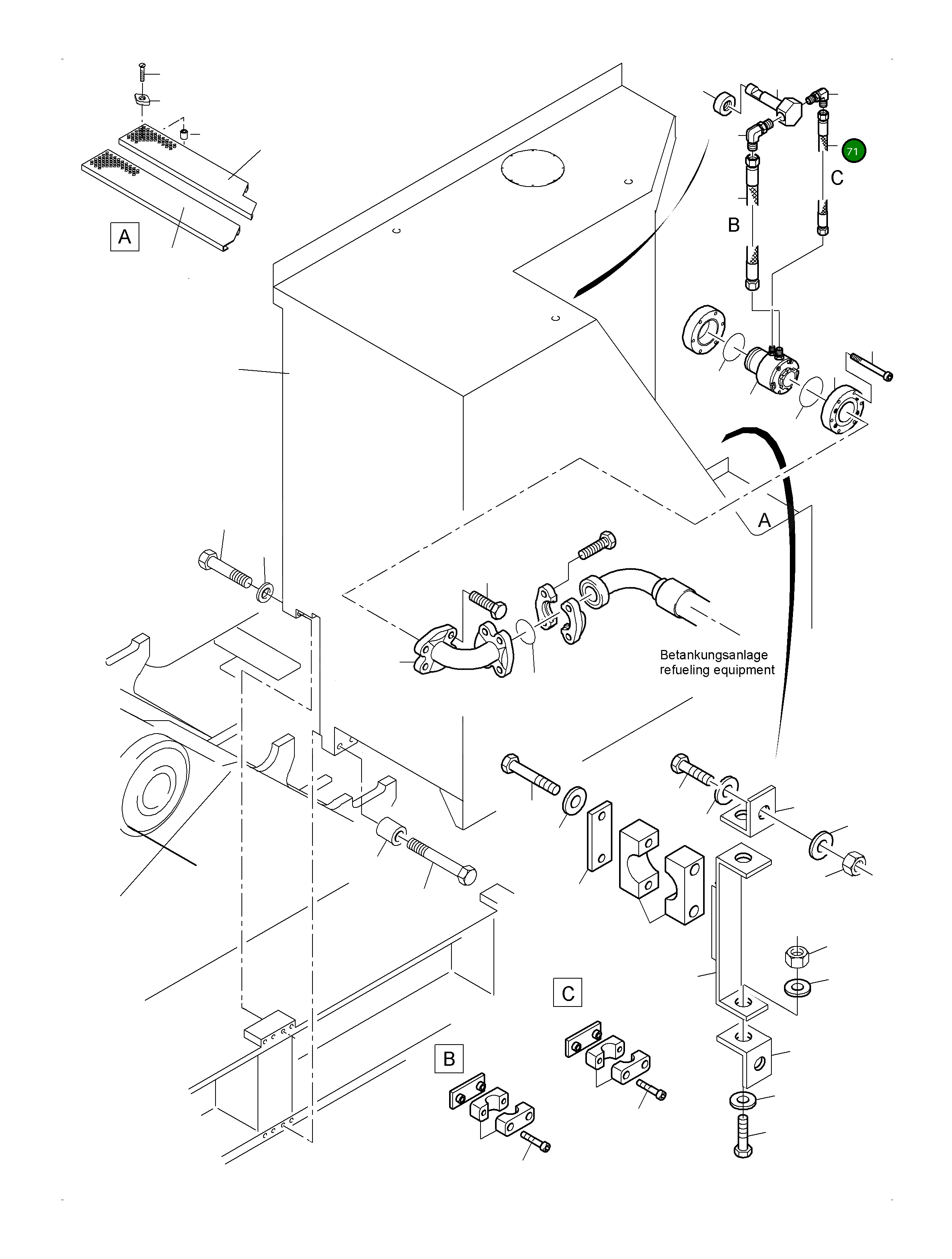 Шланг DN6 518 540 98 Komatsu