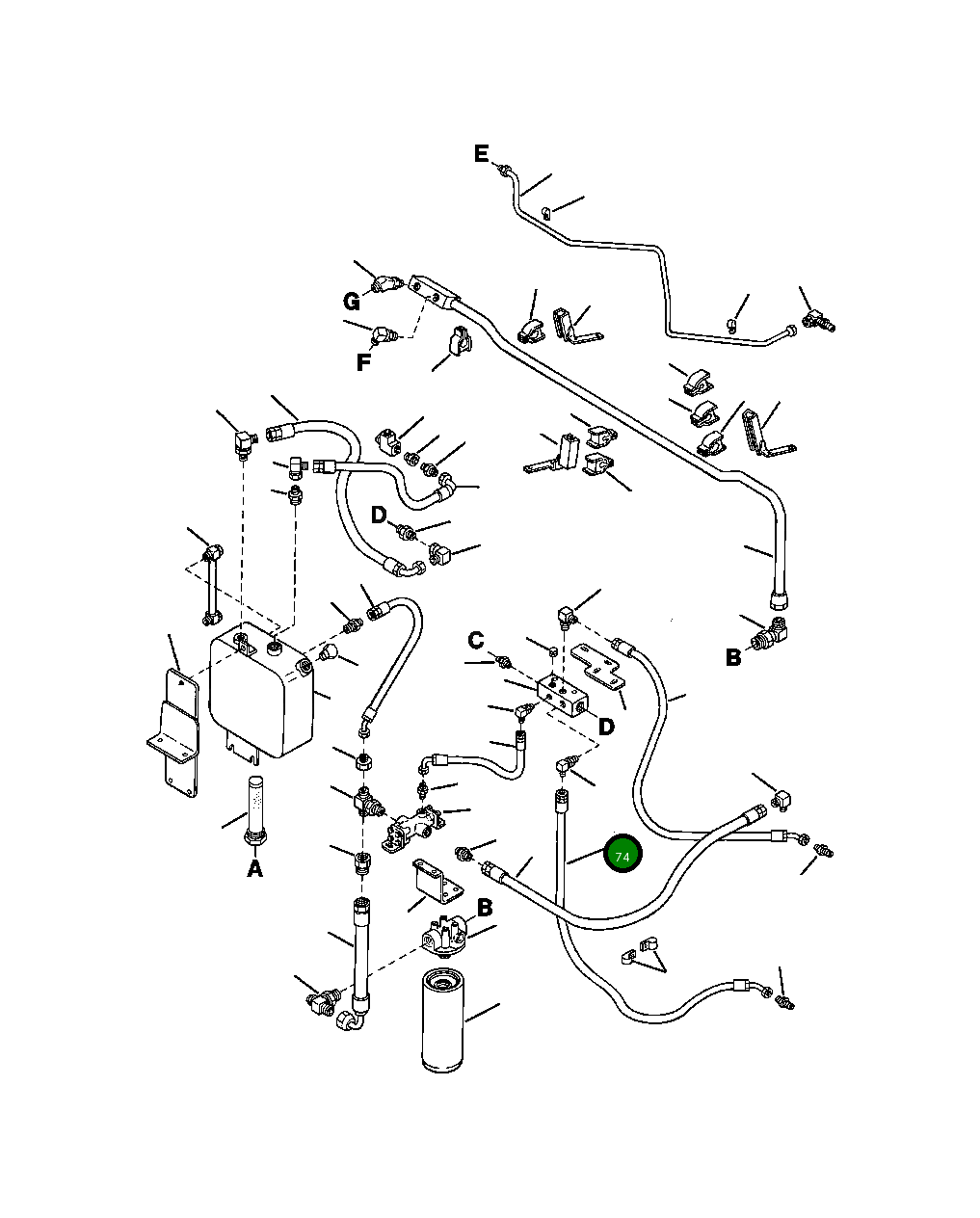 Шланг HA 6 980 Komatsu