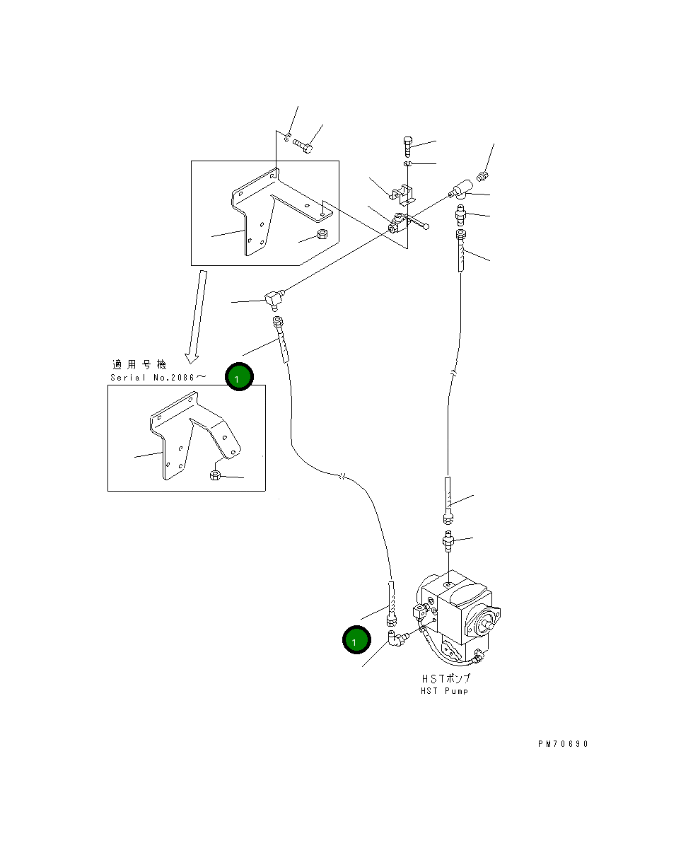 Шланг 258-85-14110 Komatsu
