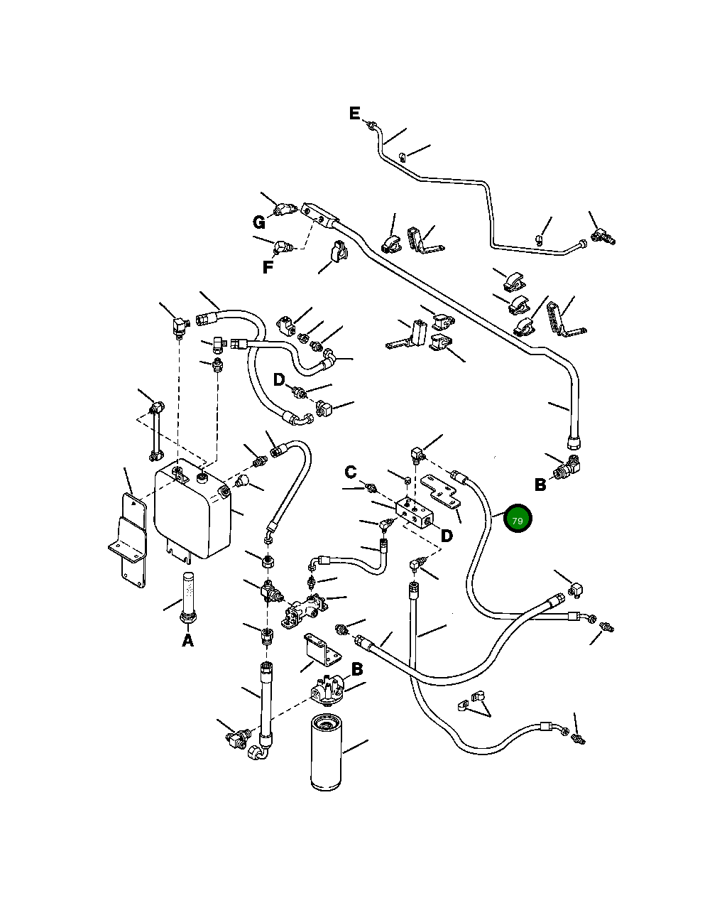 Шланг HA 7 200 Komatsu