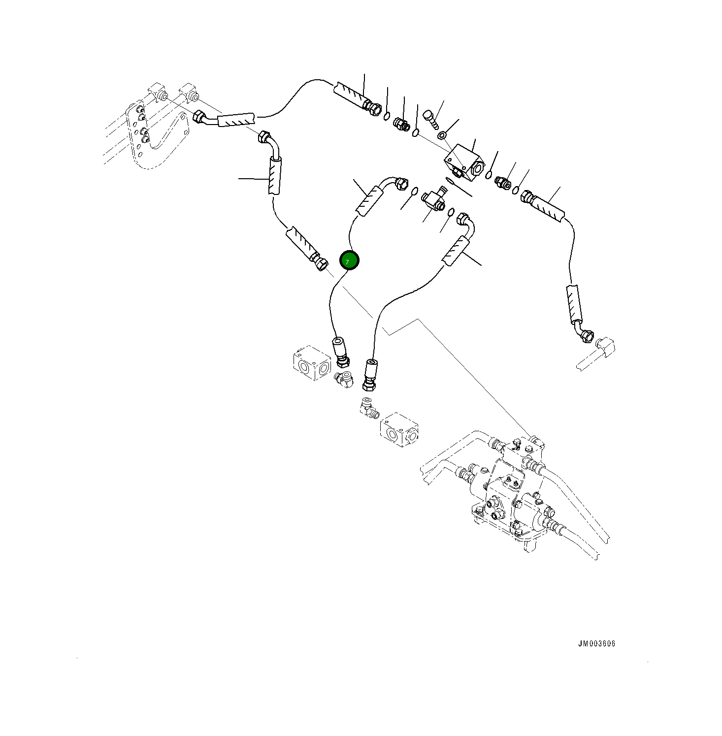 Шланг 02766-00506 Komatsu
