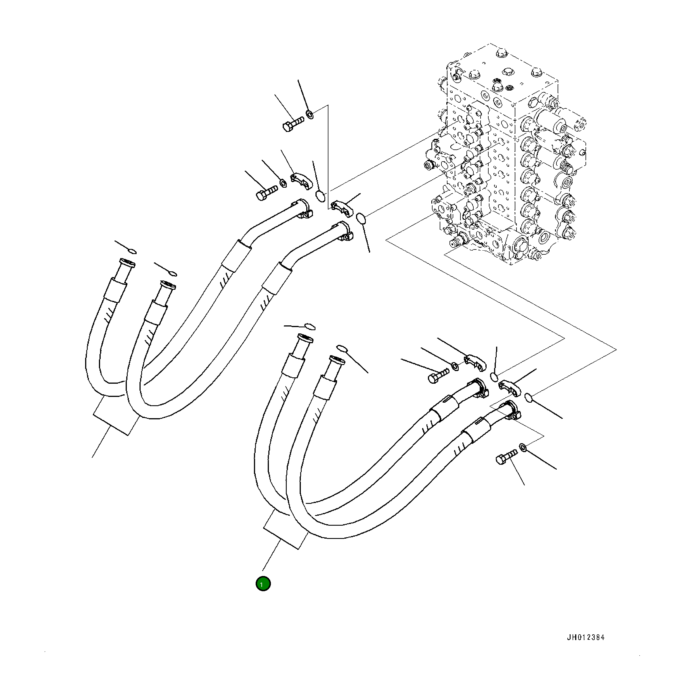 Шланг 206-62-36171 Komatsu