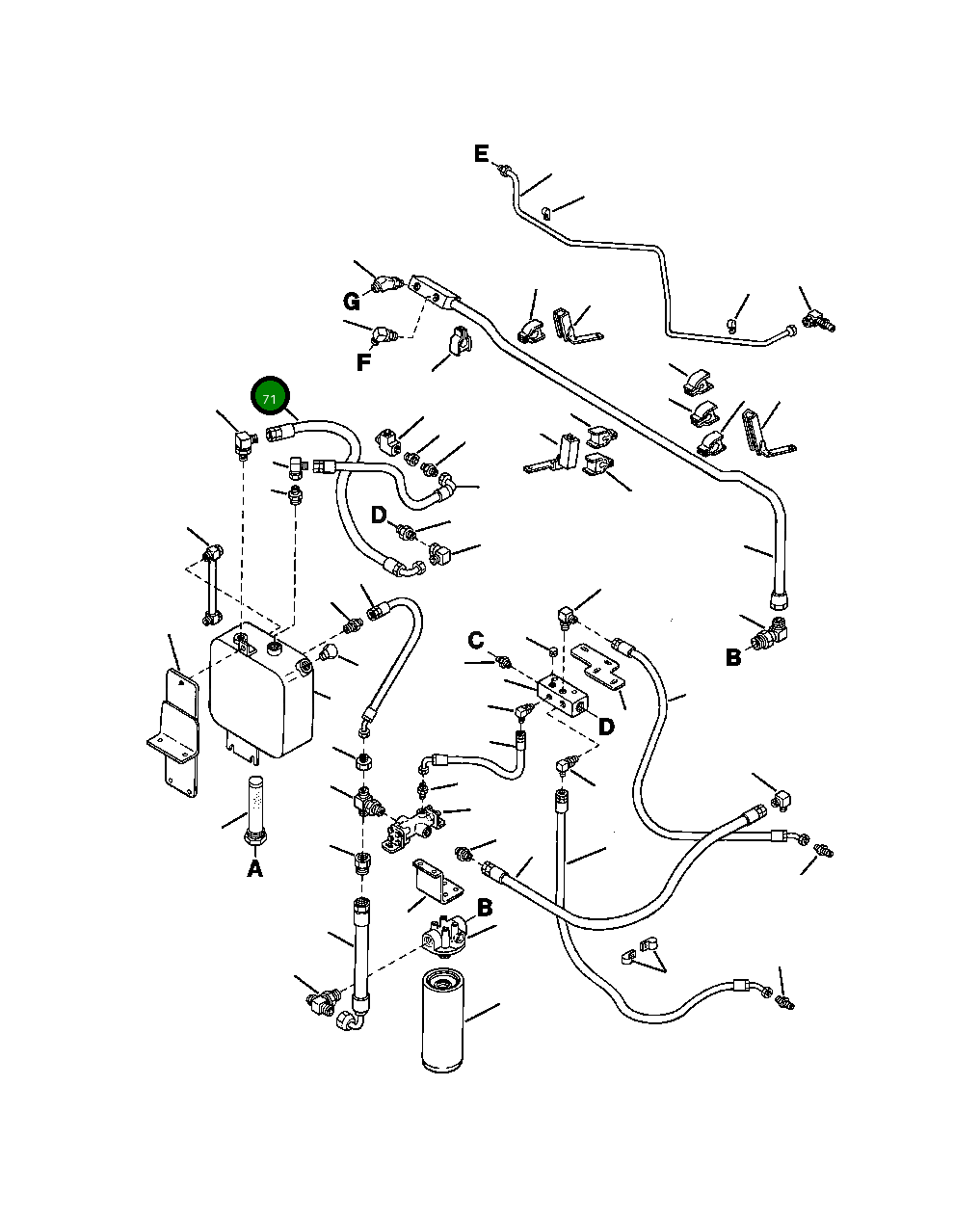 Шланг HA 7 160 Komatsu