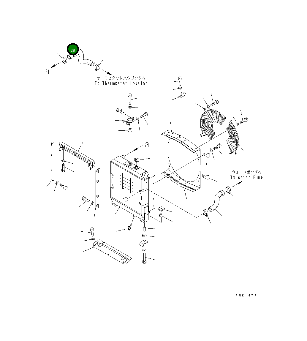 Шланг 114-03-51180 Komatsu