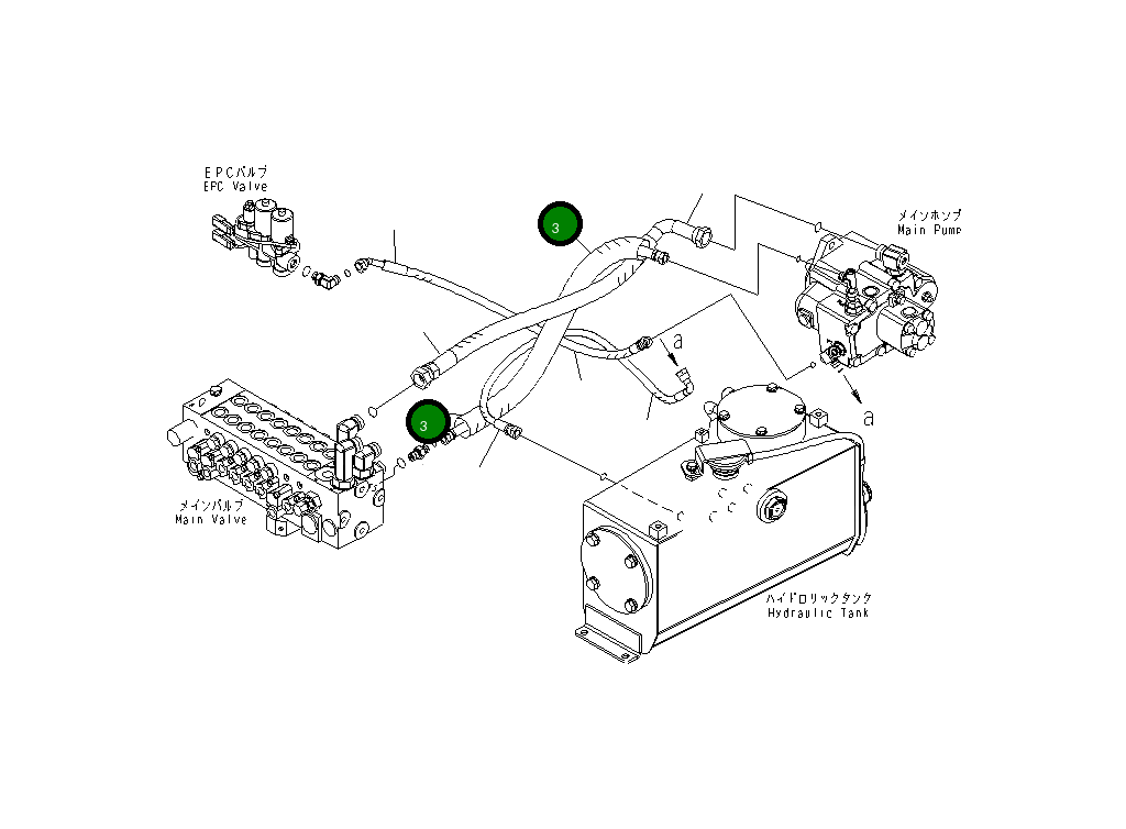 Шланг 22J-62-26131 Komatsu