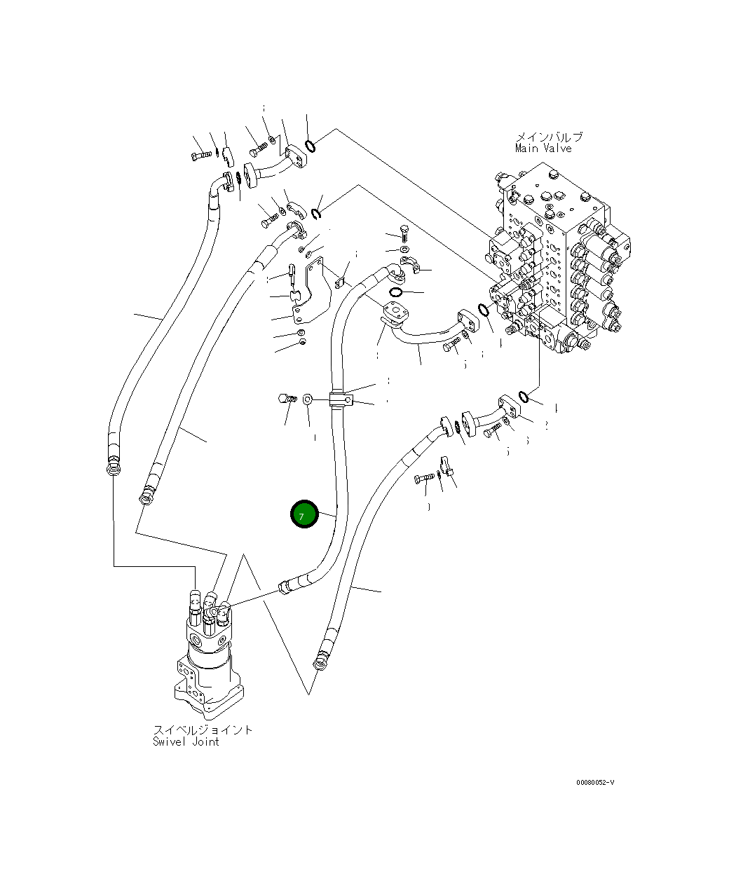Шланг 205-62-31160 Komatsu