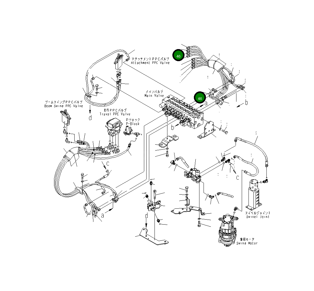 Шланг 22J-62-26950 Komatsu
