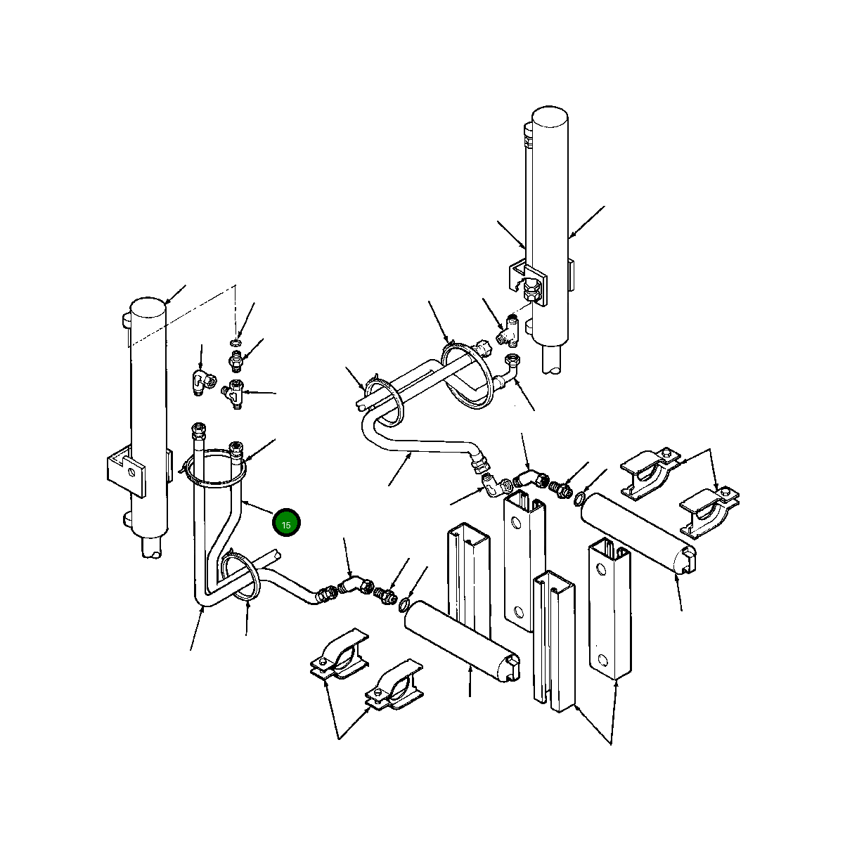 Шланг 1258 730 H1 Komatsu