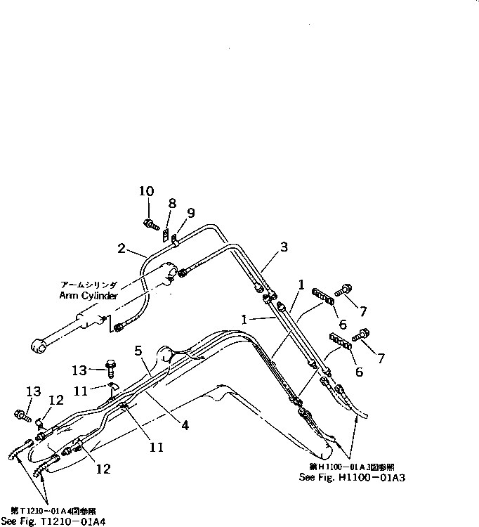 Шланг 21U-62-28330 Komatsu