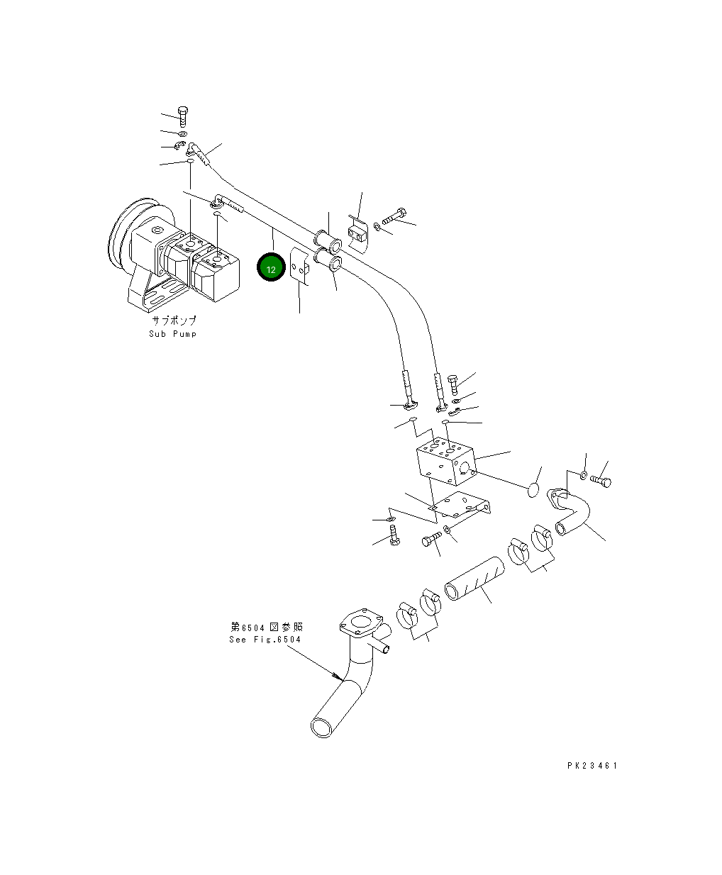 Шланг 07298-01010 Komatsu