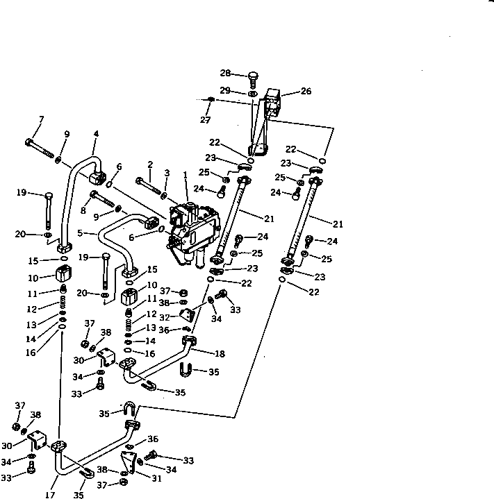 Шланг 07089-01008 Komatsu