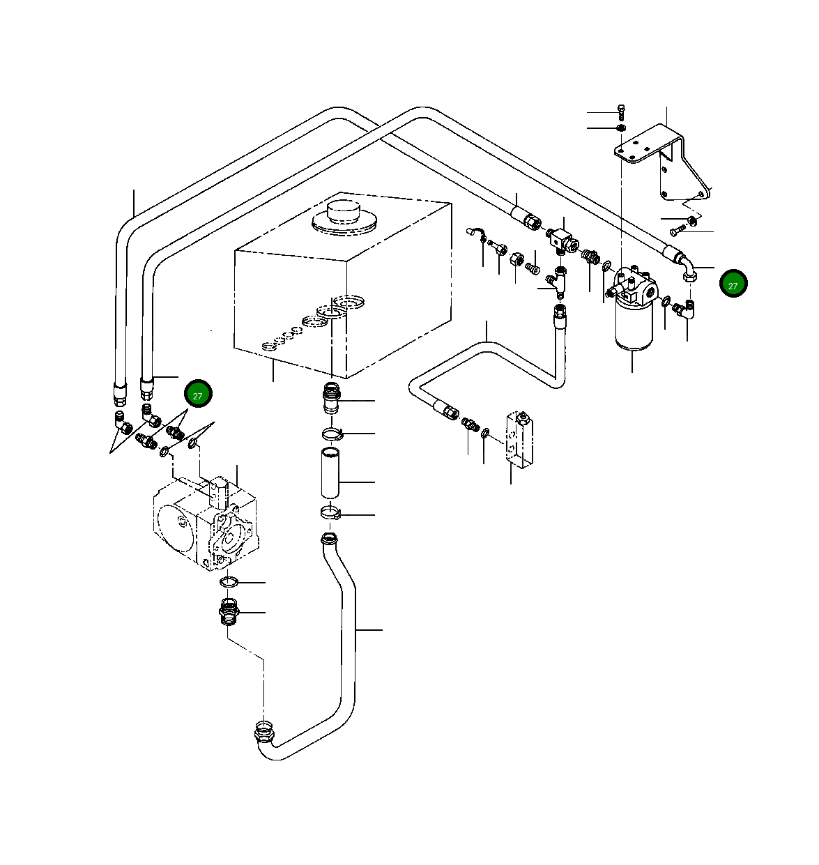 Шланг 1112 013 C1 Komatsu