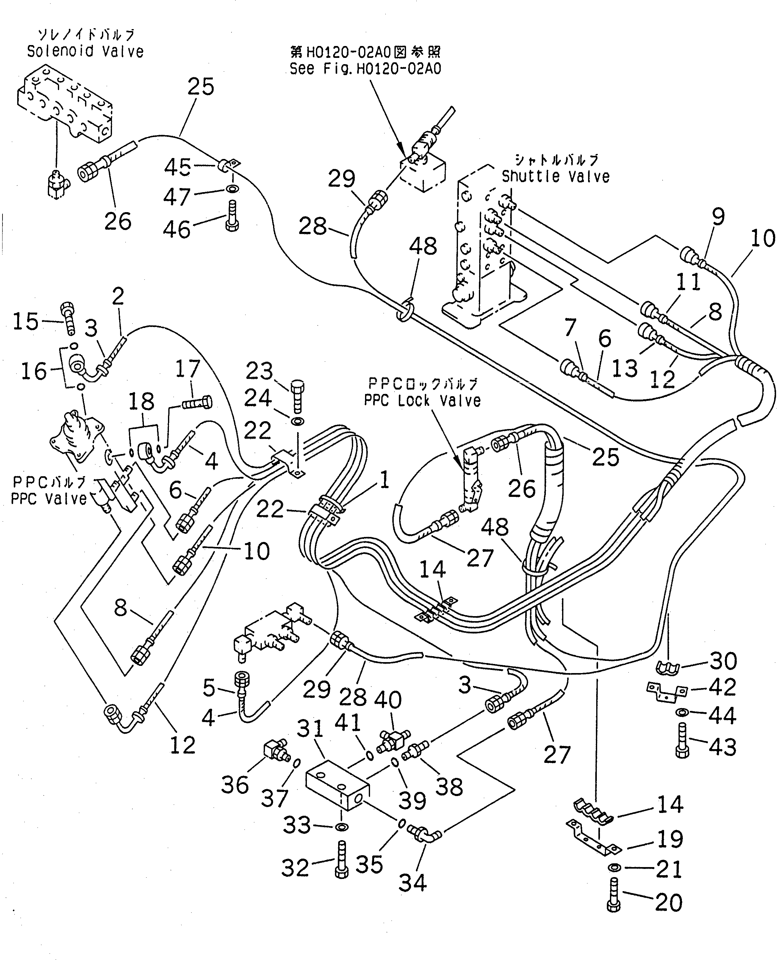 Шланг 20Y-62-23350 Komatsu