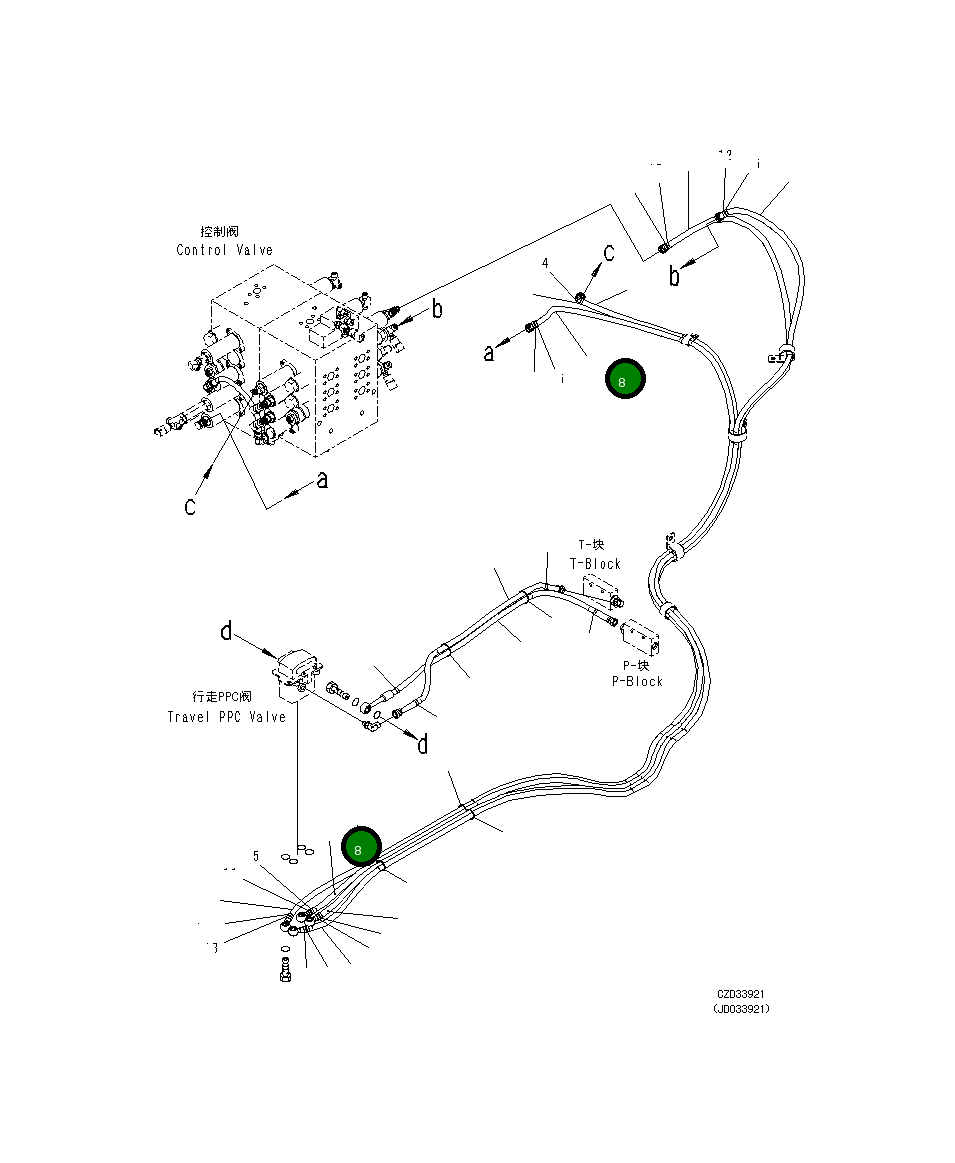 Шланг 21M-62-33320 Komatsu