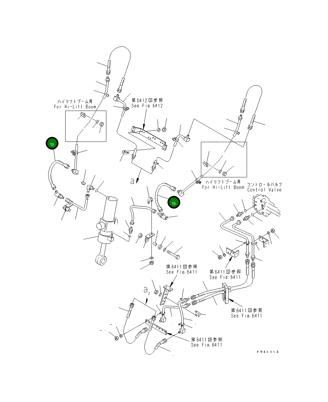Шланг 41H-62-13331 Komatsu