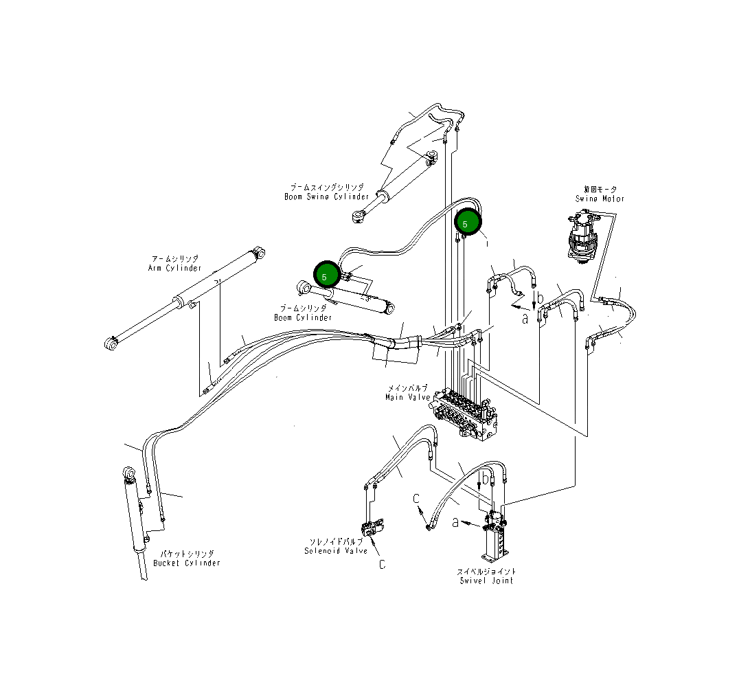 Шланг 22J-62-28810 Komatsu