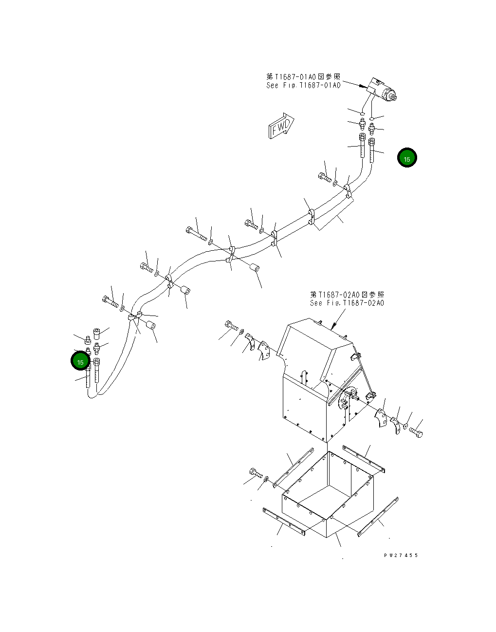 Шланг 07627-00465 Komatsu